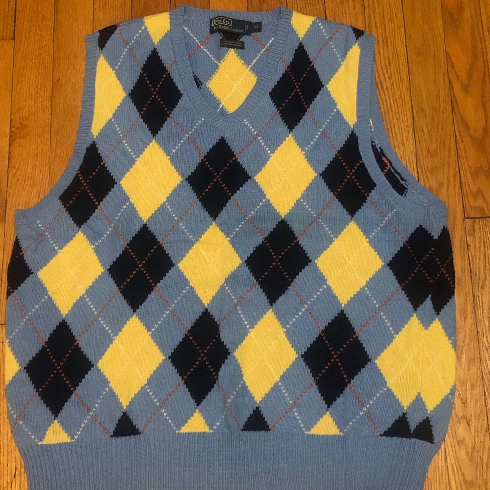 Ralph Lauren Polo argyle sweater vest. XL